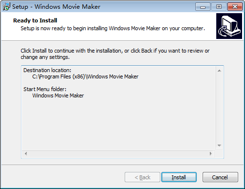 install windows movie maker step 3