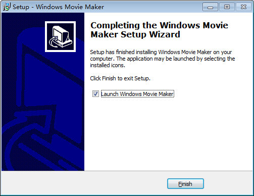 install windows movie maker last step