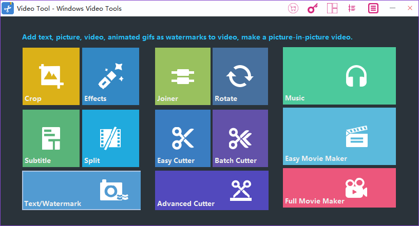 windows video editor screen