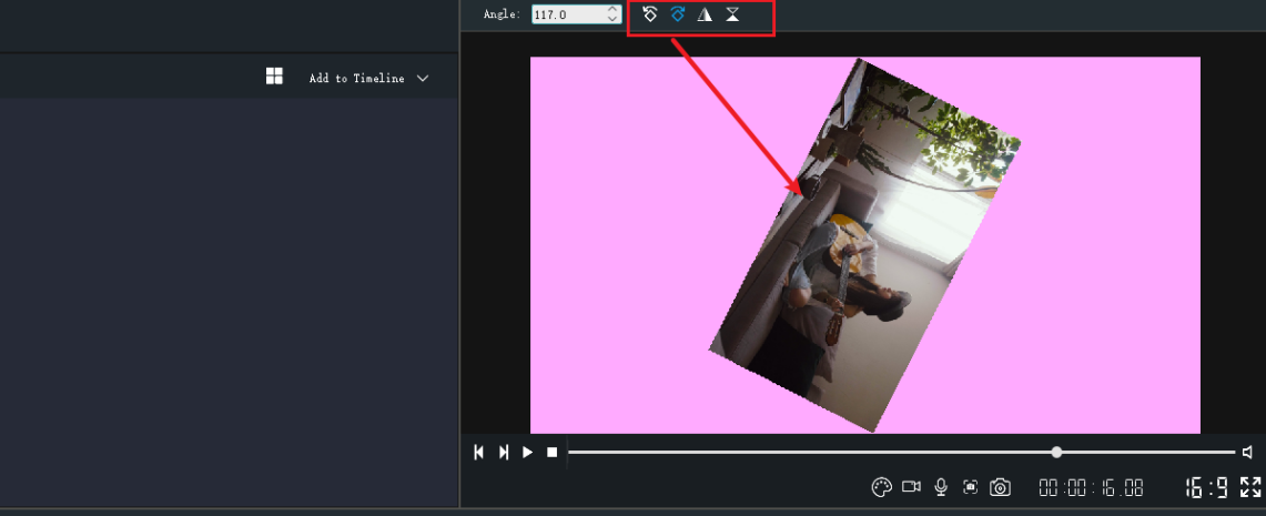 movie maker video rotate